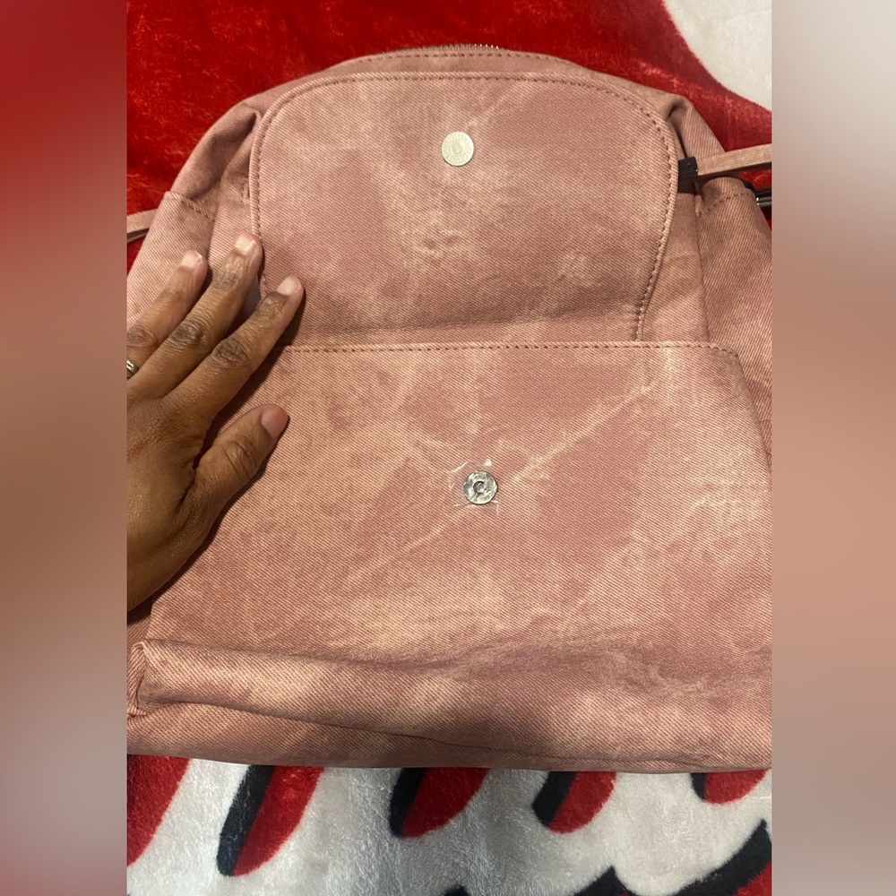 Pink Canvas Backpack - Picture 3 of 11